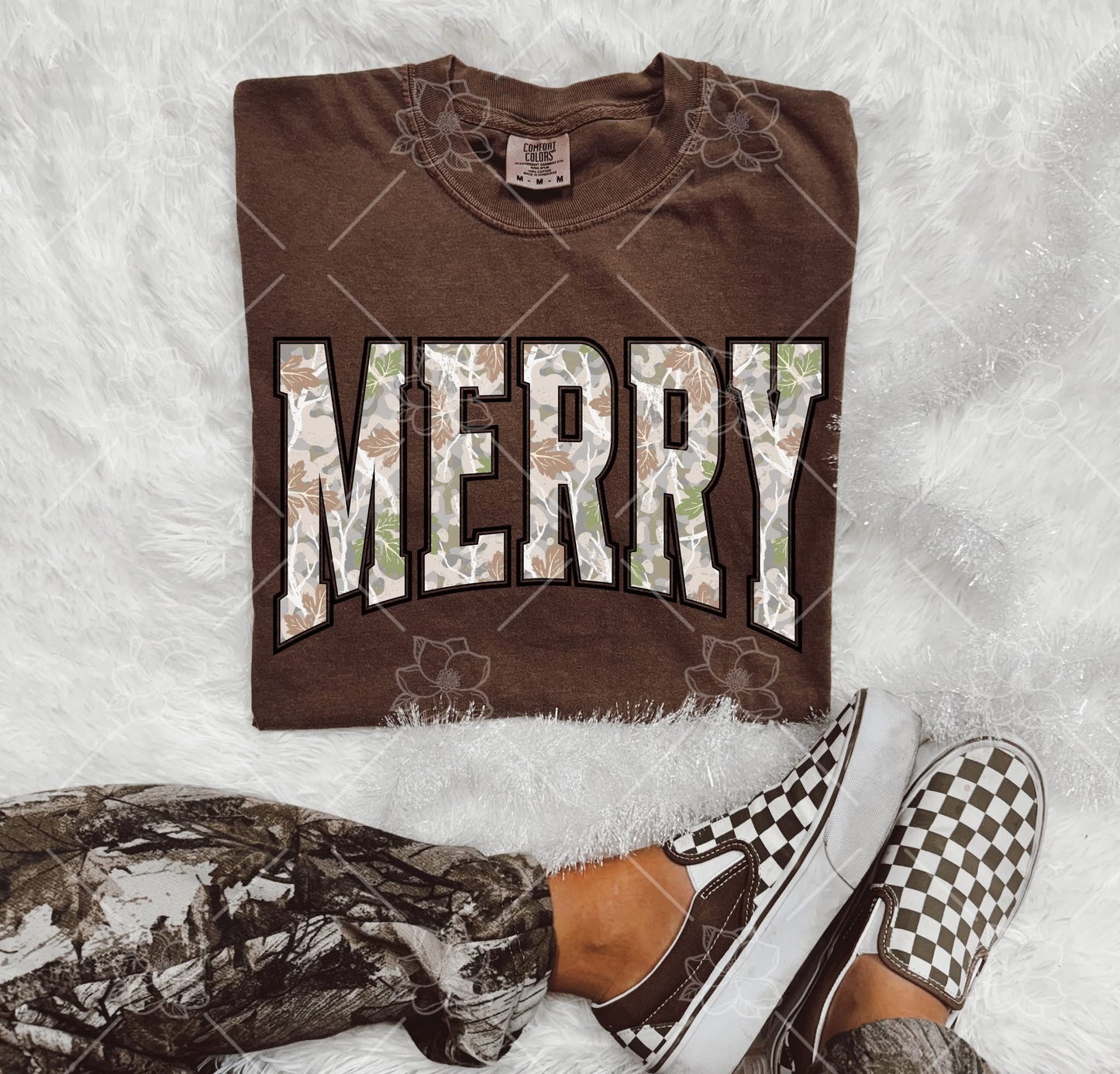 Camo Merry Christmas - Multiple Sizes
