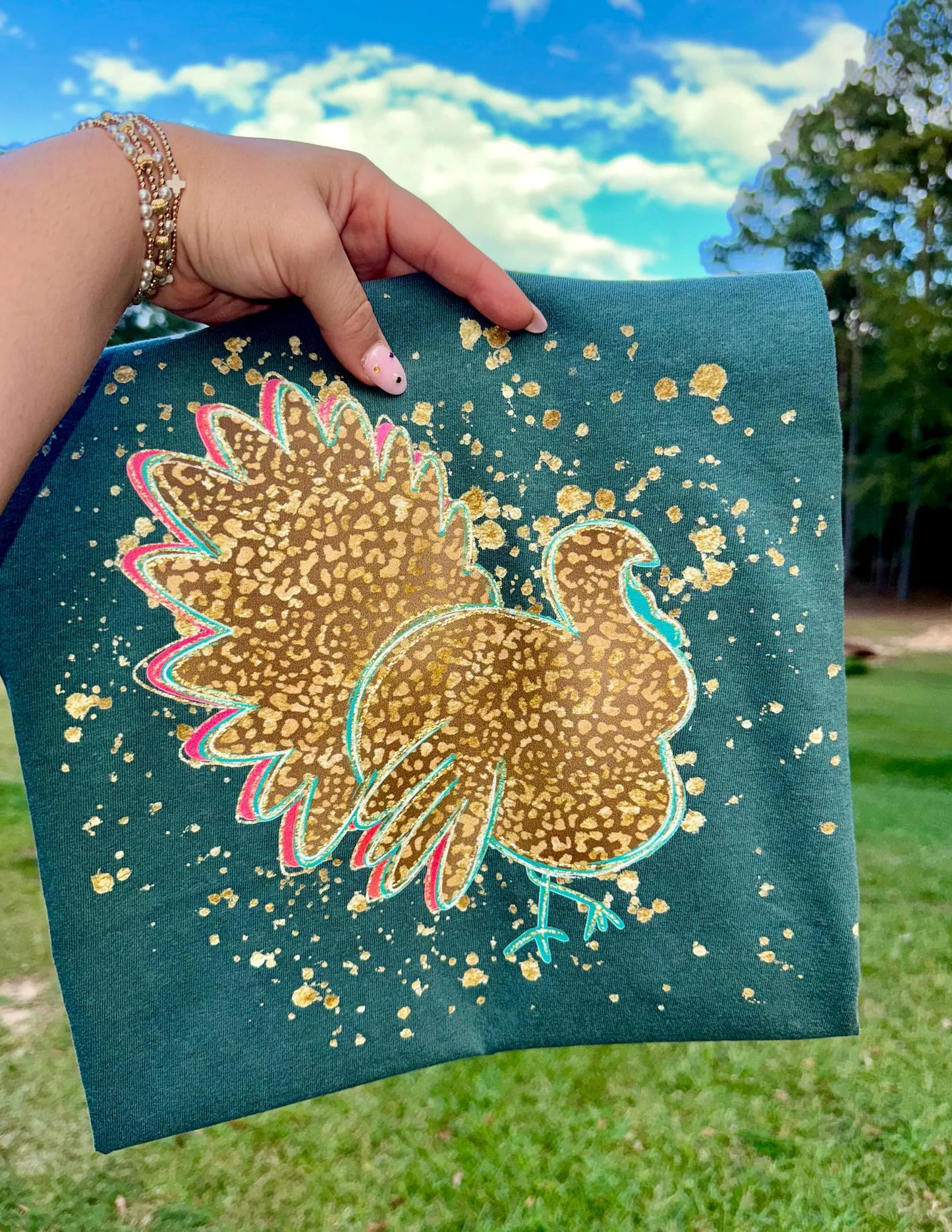 Leopard Turkey Splatter - Multiple Sizes