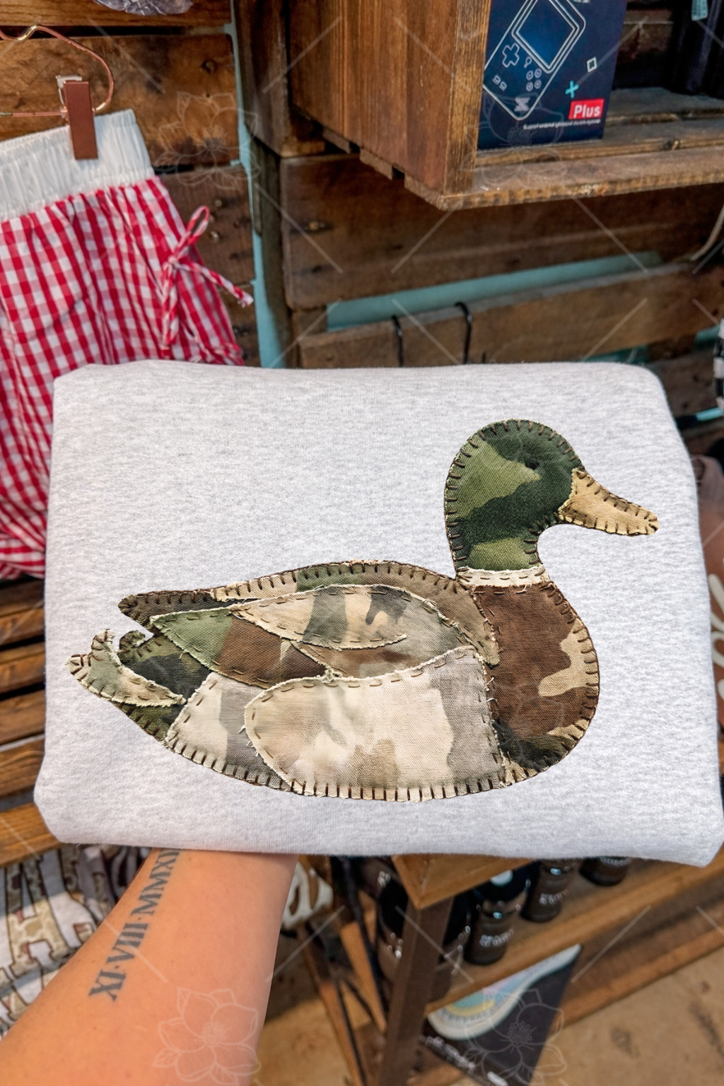 Camo Mallard FAUX Embroidery- Multiple Sizes