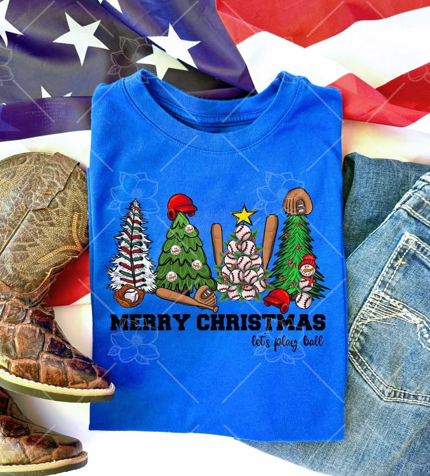 Baseball Christmas- Multiple Sizes