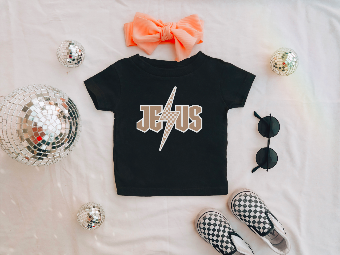 Jesus tan checkered - Multiple Sizes