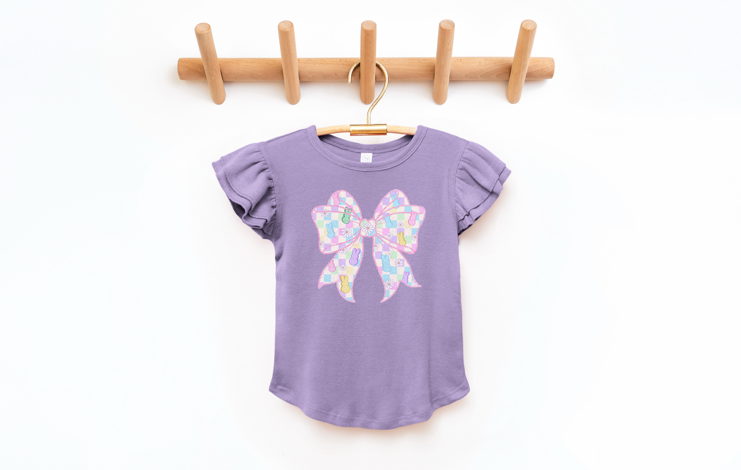 Pastel Easter Checkered Bow - Multiple Sizes