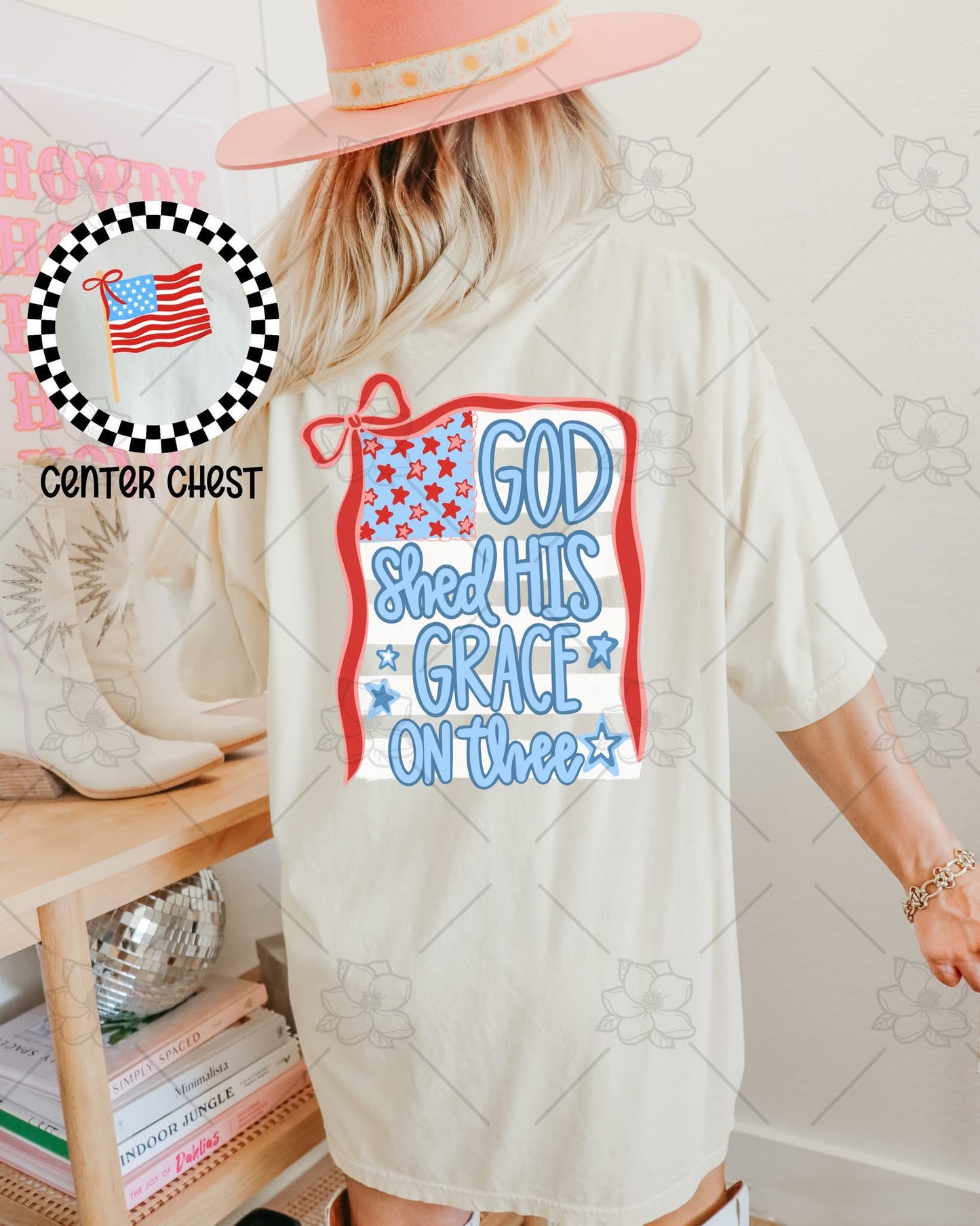 God Shed His Grace- pocket & back