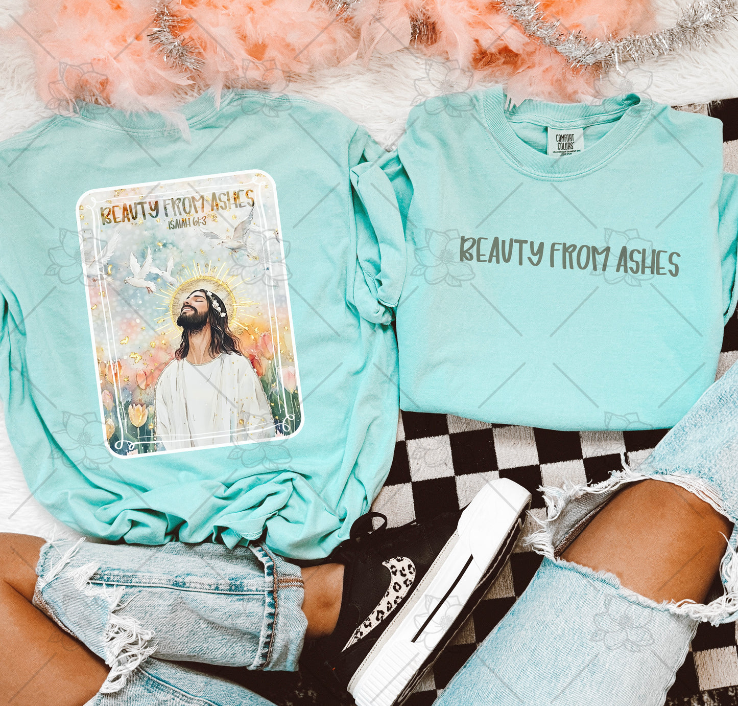 Beauty from ashes- front & back