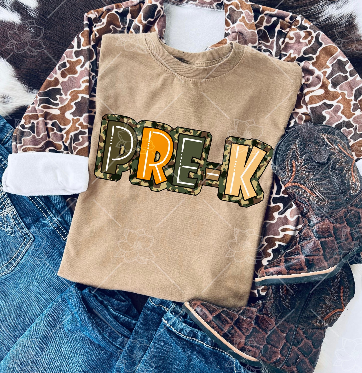 Camo back to school- Multiple Sizes