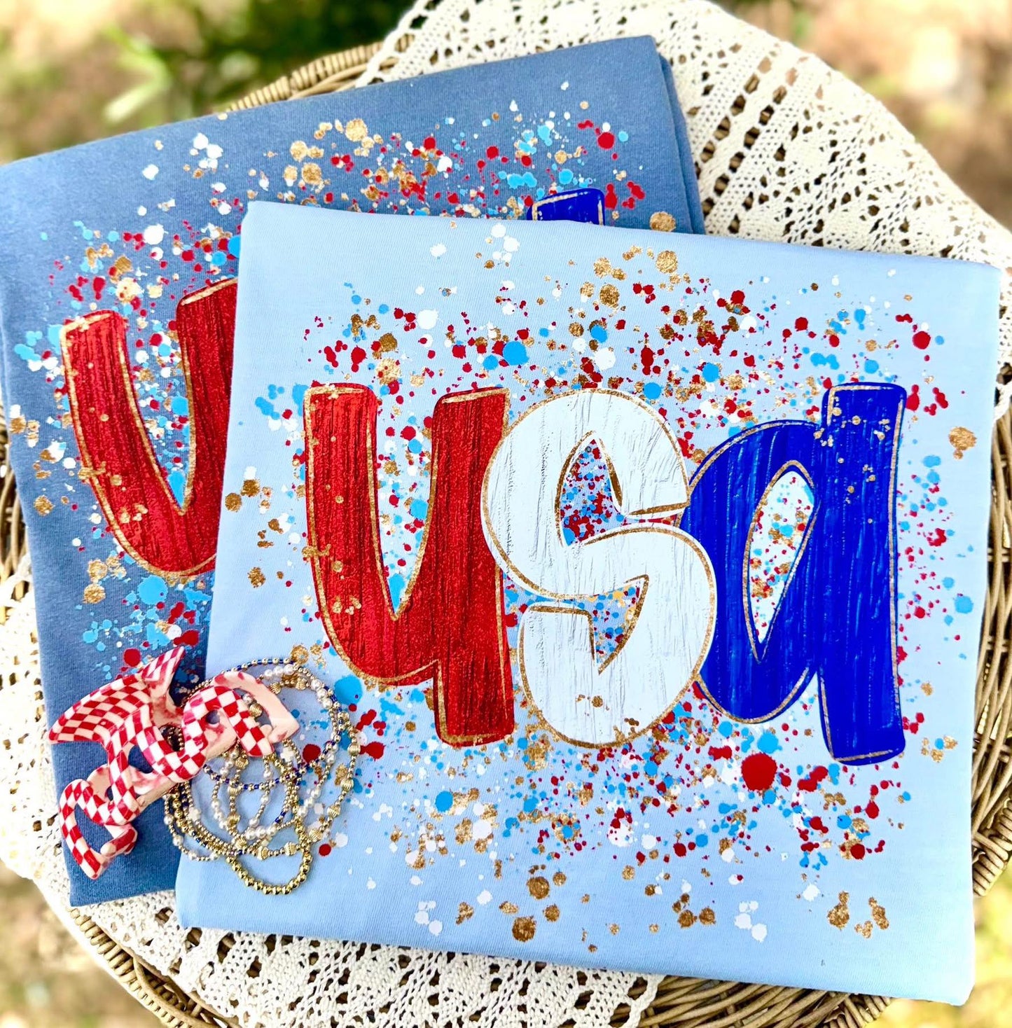 USA Splatter - Multiple Sizes