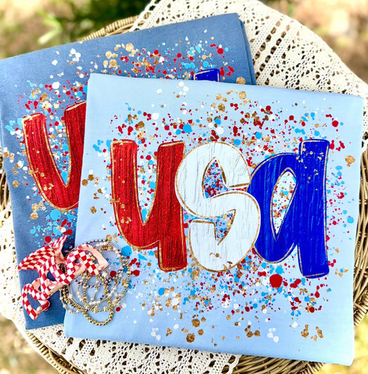 USA Splatter - Multiple Sizes