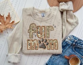 Fur Mom FAUX Embroidery- Multiple Sizes