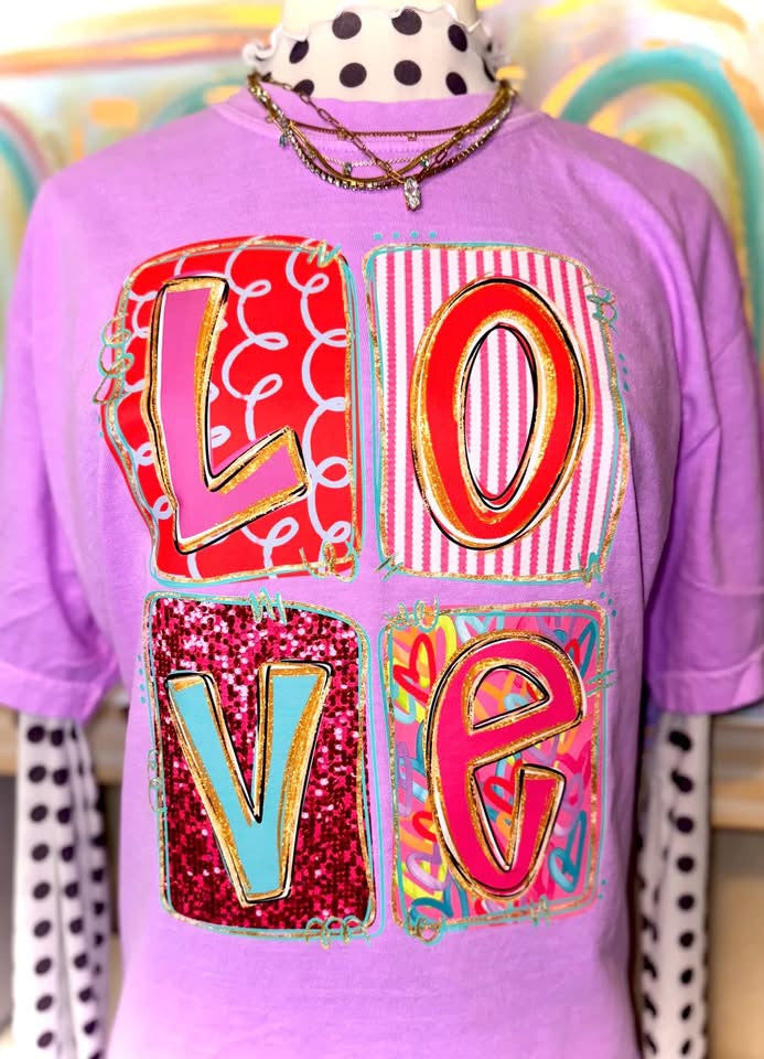 Love Doodle Collage - Multiple Sizes