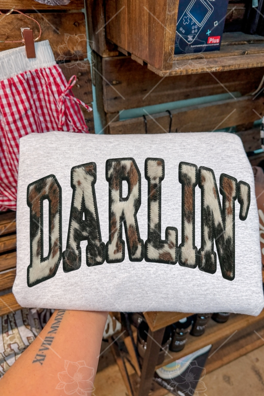 FAUX cow print fur darlin - Multiple Sizes