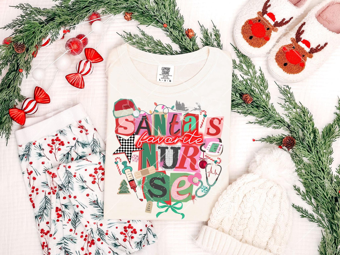 Santa’s Favorite Nurse - Multiple Sizes
