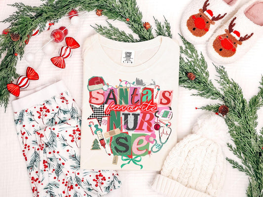 Santa’s Favorite Nurse - Multiple Sizes