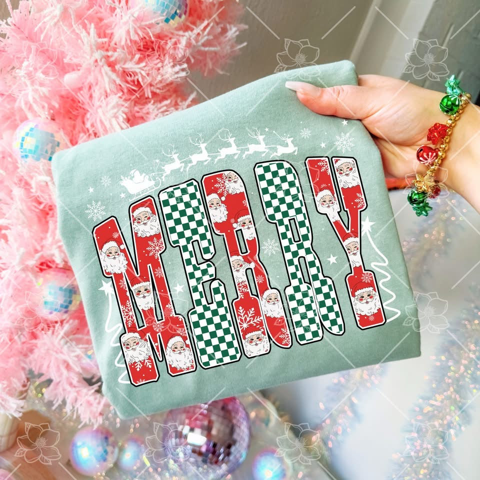 Merry Checkered - Multiple Sizes