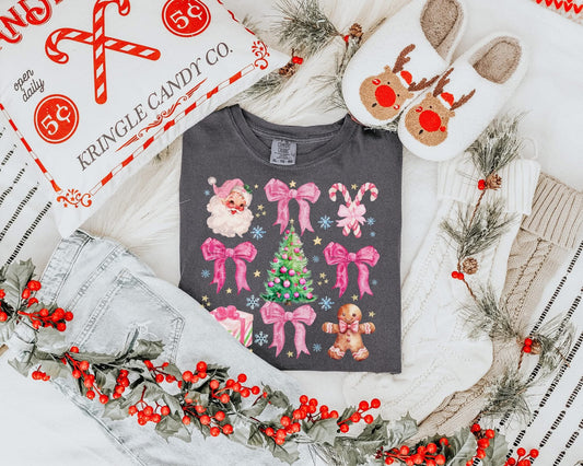 Pink Christmas Collage - Multiple Sizes