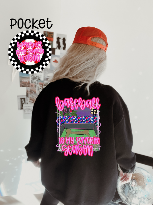 Baseball is my favorite season - pocket & back