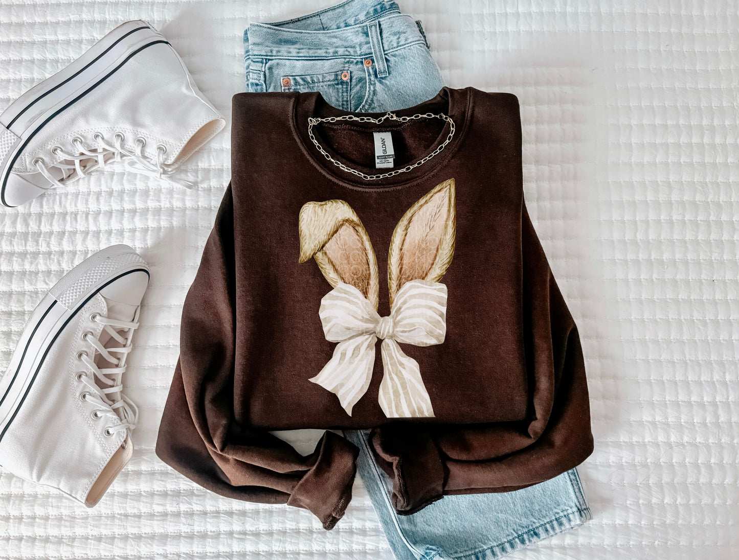 Classic Bunny Eats & Bow - Multiple Styles