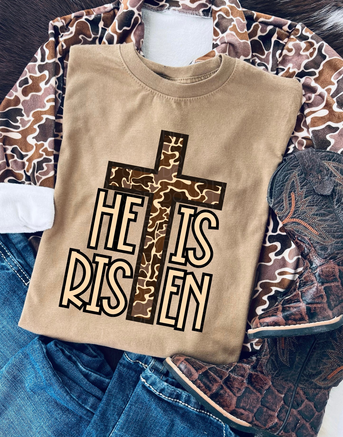He is Risen Camo - Multiple Sizes