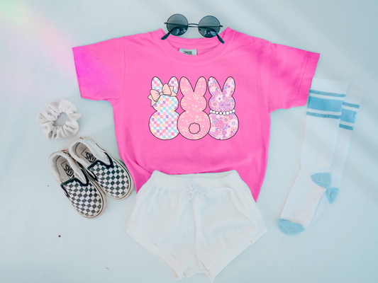 Preppy bunny trio - Multiple Sizes
