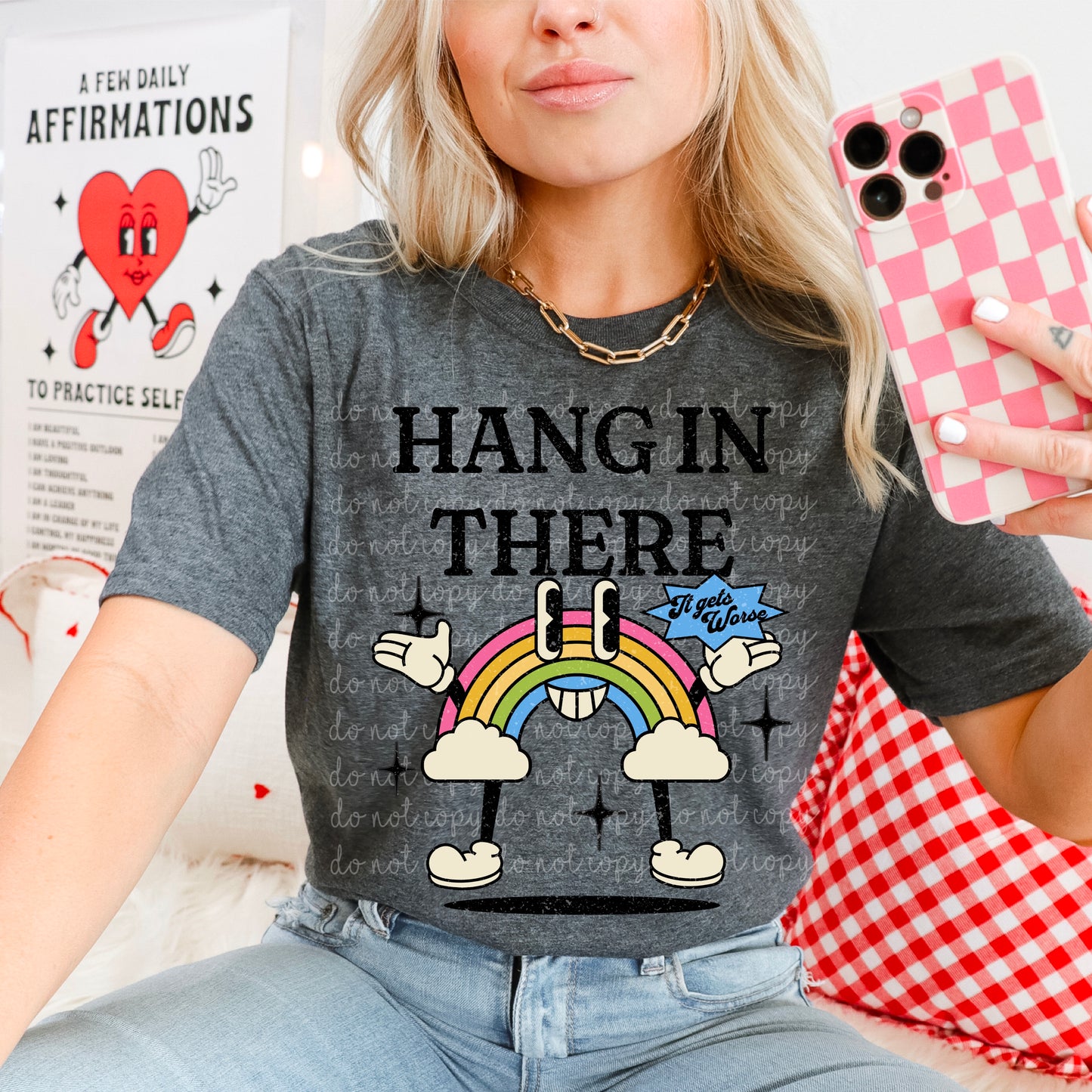 Hanging in there- Multiple Sizes