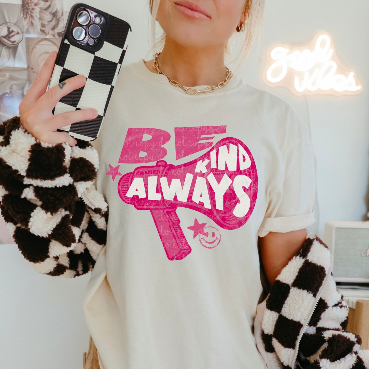 Be kind always pink- Multiple Sizes