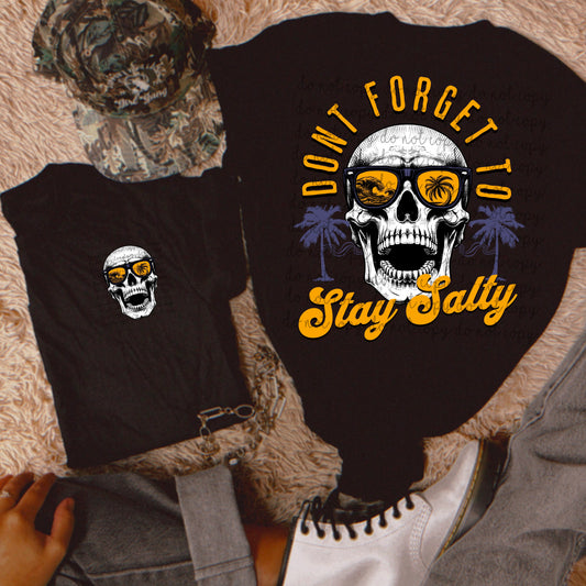 Don't forget to stay salty- pocket & back