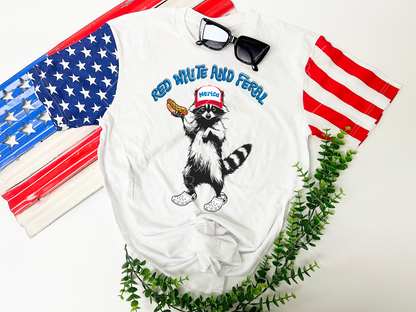 Red, White, Feral- Multiple Sizes