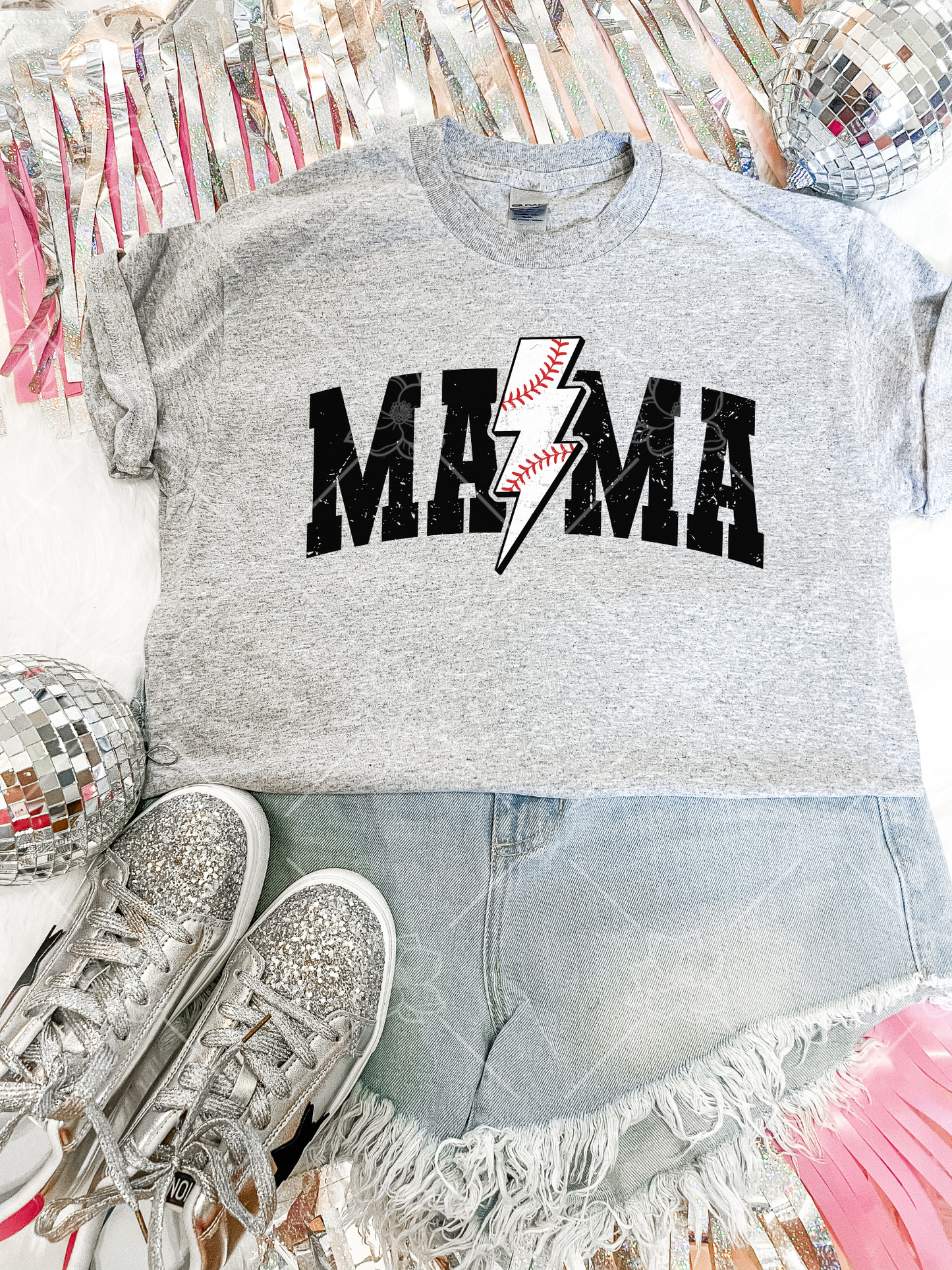 Baseball Lightning - Multiple Sizes