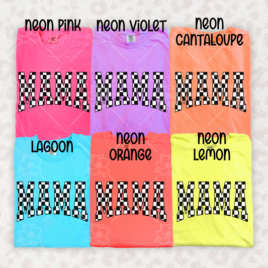 Mama Checkered  - Multiple Sizes