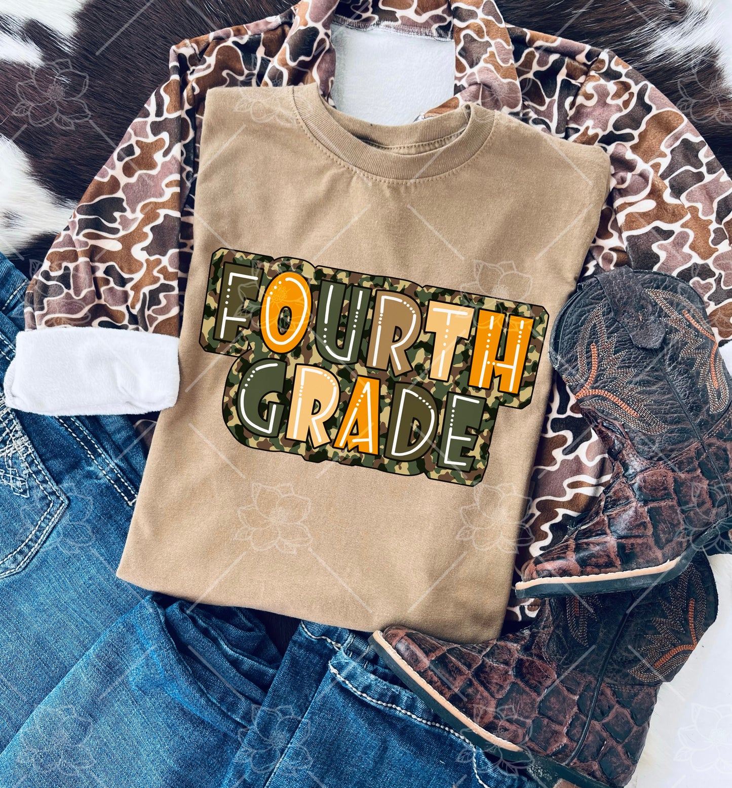 Camo back to school- Multiple Sizes