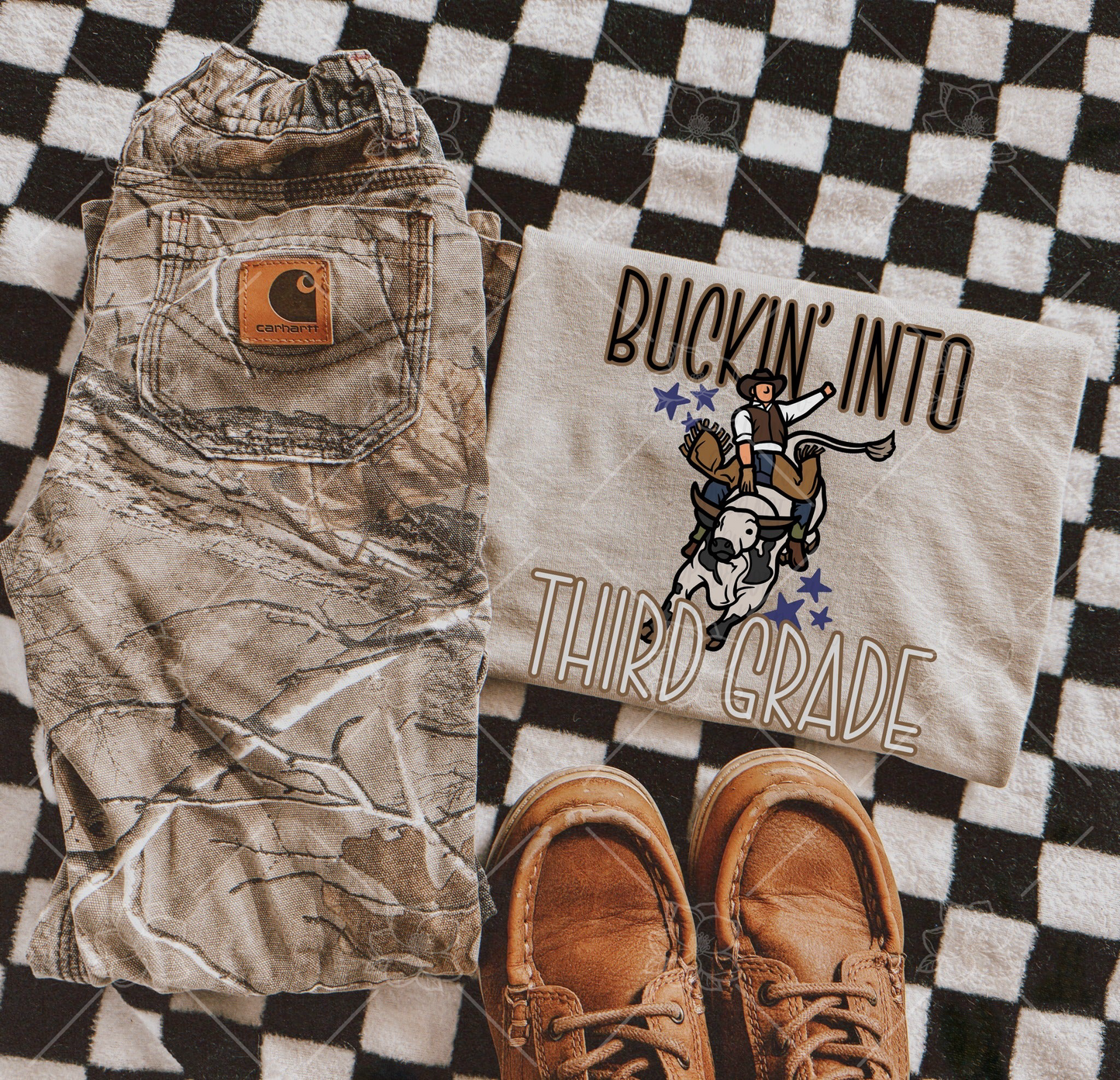 Buckin into school- Multiple Sizes