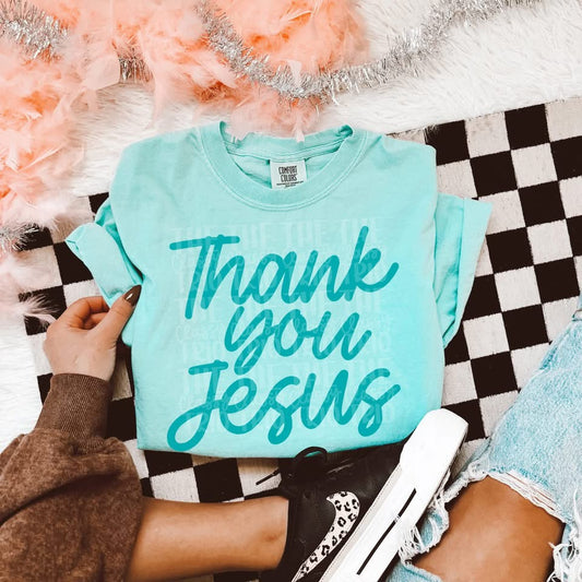 Thank you Jesus(blue)- Multiple Sizes