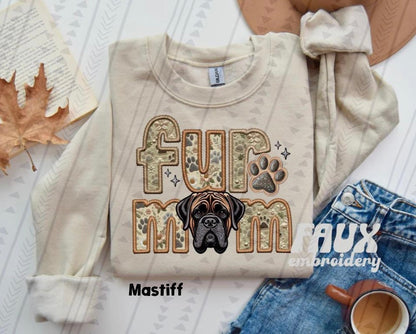 Fur Mom FAUX Embroidery- Multiple Sizes