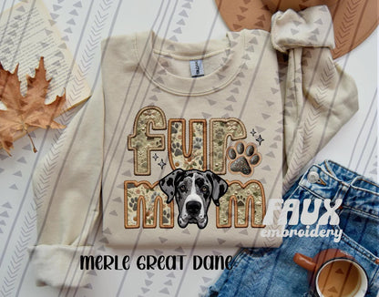 Fur Mom FAUX Embroidery- Multiple Sizes
