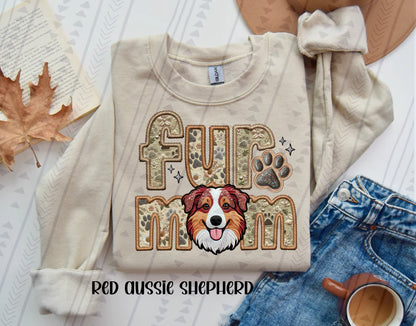 Fur Mom FAUX Embroidery- Multiple Sizes
