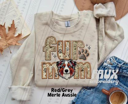 Fur Mom FAUX Embroidery- Multiple Sizes